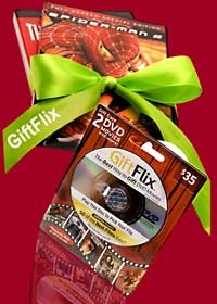 GiftFlix mini-DVD gift card