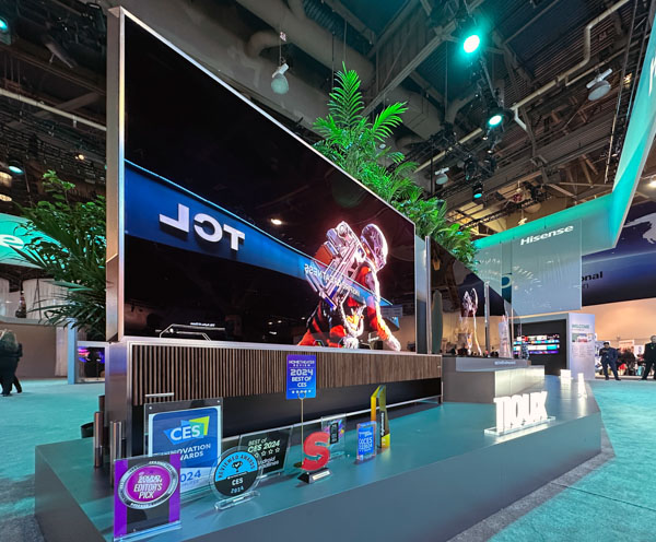 TCL wows CES with a 115-inch mini-LED TV with 20,000 dimming zones