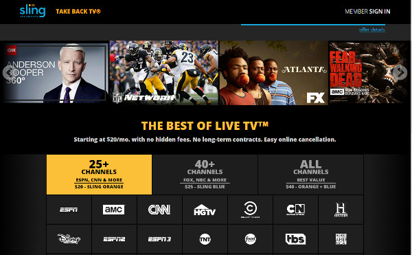 Sling TV Orange Is Free for Presidential Debate, NFL Football