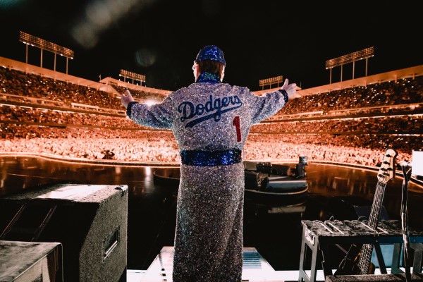 The colors of the seats at Dodger Stadium were chosen to represent