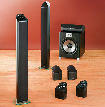 mirage stereo speakers