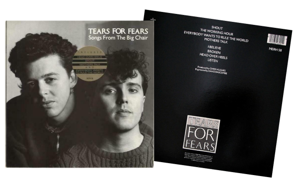 Tears For Fears – “Everybody Wants To Rule The World” single cover - Fonts  In Use